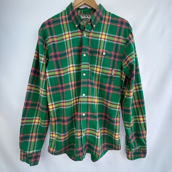 Vans green plaid button-up shirt men size large - Casual Streetwear Skate - Picture 2 of 11